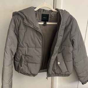 Gray reflective jacket